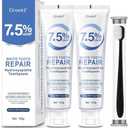 Hydroxyapatite Toothpaste 7.5, Fluoride-Free Toothpaste for Enamel Protection and Tooth Strengthening, Breath Freshening | Mild Mint | Deep Cleaning Care Toothpaste for Sensitive Teeth 4.23oz (2pcs)