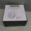 FOCUSLINE 100 Linen Feel Bathroom Napkins, Soft and Absorbent Disposable Guest Towels, Cloth-Like Paper Hand Towels Decorative Napkins for Dinners, Parties, Weddings or Events, Silver, 12" x 17"