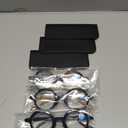 DXYXYO 3 Pack Round Reading Glasses for Women and Men, Stylish Spring Hinge Readers Blue Light Blocking, +2.0