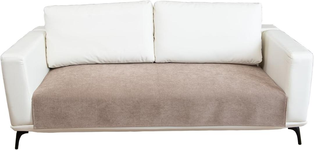 Couch Cover Sectional Couch Covers Non Slip Sofa Covers Washable for 3 Cushion Couch L Shaped Couch Protector Sofa Slipcovers for Kids Dogs Pets,Chenille,Camel,36''x82''(Only 1 Piece)