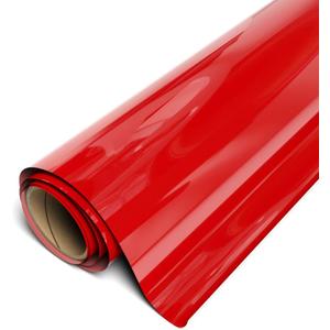 Siser EasyWeed Heat Transfer Vinyl 11.8" x 5ft Roll (Red) - - Compatible, Cricut, Silhouette and Other Craft/Professional Cutters - CPSIA Certified