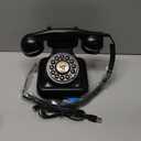 Bluetooth Retro Phone with Speakerphone, Bluetooth Landline Telephone, Bluetooth Home Phone with USB Rechargeable Power, Hands-Free Calling & Music Playback, Black