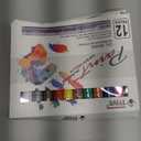 TFIVE Paint Pens Paint Markers Never Fade Quick Dry and Permanent, 12 Color Oil-Based Waterproof Marker Pen Set for Rock Painting, Ceramic, Wood, Fabric, Plastic, Canvas, Glass, Mugs