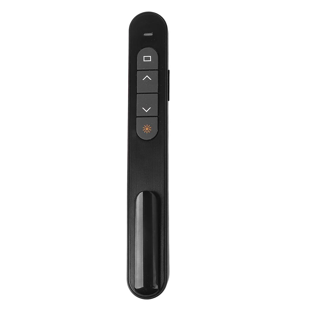 Doosl Wireless Presenter Remote, 2.4GHz RF USB Control Presentation Clicker Laser Pointer Slide Advancer for PPT PowerPoint/ Google Slides/ Prezi - Support Hyperlink and Volume Control