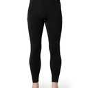 LAPASA Men's 100% Merino Wool Underwear Base Layer Lightweight Thermal Pants Activewear Long John Bottom Warm Soft Winter M30 Small Black