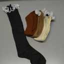 Slouch Socks for Women Long Knee High Socks Khaki, Oatmeal, Caramel & Dark Grey 4XL