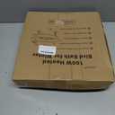 Heated Bird Bath for Outside Winter, Powerful 100W Thermostat Control Heated Bird Baths for Outdoors with 3 Metal Extension Screws, Heated Birdbath Water Heater for Garden Yard Patio Lawn(Green)