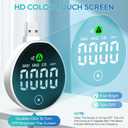 USB 2-in-1 Gas & Carbon Monoxide Detectors with Touch Screen, Plug-in/USB-A/USB-C Powered CO & Gas Detector Alarm, CO, Natural Gas, Propane, Methane, Explosive Gas Alarm (2-Pack)