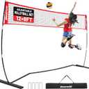 Bearwill Volleyball Net, 12FT/20FT Portable Volleyball Net for Backyard
Freestanding Volley Ball Set, Height Adjustable with Carry Bag, Training Equipment for Indoor Outdoor Hitting Serving Drill