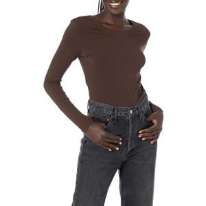 Amazon Essentials Women's Regular-Fit Long-Sleeve Crewneck T-Shirt (Large)