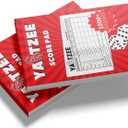 Score Pads for Yahtzee with Tear Off Pages: 6X9, 100 Sturdy Score Sheets, Large Print, Lay-Flat Design, Compatible with Yardzee & Yahtzee Games