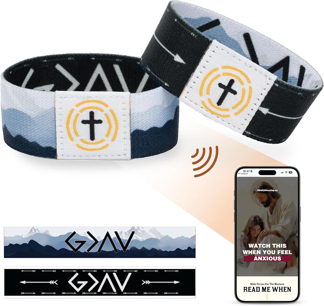 DuduCraft God is Greater Than The Highs and lows Christian Prayer Wristband Gifts for Women, Valentines Fathers Mothers day gifts for women, mom, dad, teen, wife, Teacher 3pack