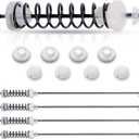 Sets 4Pcs Washer Suspension Rod Kit Replaces For Maytag MVWC215EW1 MVWC200BW0 MVWC200BW1 MVWC300BW0 MVWC300BW1, Admiral ATW4676BQ1 ATW4676BQ0 ATW4516HW0