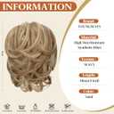 Claw Clip Short Ponytail Messy Bun Hair Piece Bendable Hair Branch Extensions Fluffy Wavy Curly Synthetic Versatile Sand Hairpieces
