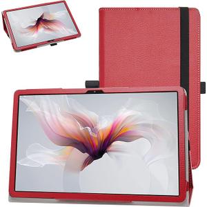 Bige for Blackview Tab 12 Case, PU Leather Folio 2-Folding Stand Cover for Blackview Tab 12 10.1" Android Tablets, Red Bige for Blackview Tab 12 Case, PU Leather Folio 2-Folding Stand Cover for Blackview Tab 12 10.1" Android Tablets, Red