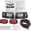 COOL STAR LED Lighting 12V Headlight Tail Light Kit Compatible with Club Car DS 1993-UP Gas & Electric Street Legal Golf Cart with Installation Instruction