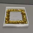 Cuspin 5x5 Picture Frame Vintage Gold Frames, Gold Ornate Leaf Textured Hand-Crafted Resin with Glass Front, Antique Square Photo Frame for Tabletop Display, Retro Design Home Decor