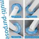 Toilet Brush with 120 Refills, White Toilet Cleaning Brush, Toilet Bowl Brush, Toilet Brush Refill for Efficient and Deep Scrub Toilet