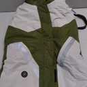 IECOii Dog Coat for Large Dogs Waterproof Dog Winter Jacket with Harness Built in, Green - XXLarge, Thermal Warm Fleece Lined, Reflective Dogs Jackets for Cold Weather Camping, Hiking, Pitbull, 2XL