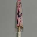 Xuniea 2 Pcs Cherry Blossom Decor Set Including 22 Inches Chinese Japanese Oiled Paper Umbrella and 8.3 Inches Foldable Handheld Silk Folding Hand Fan for Wedding Birthday Party Favor Decoration