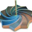 Expanded Sensory Fidget Star with Handle Visually Captivating and Satisfyingly Noisy! (Large)