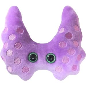 GIANTmicrobes Thyroid Plush, Surgery Recovery Gift, Lupus Gifts, Thyroid Cancer Awareness, Endocrine System, Thyroidectomy, Hypothyroid Gift, Endocrinology Gifts