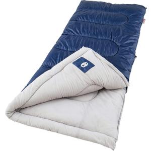 Coleman Brazos 20/30F Adult Cool-Weather Sleeping Bag with No-Snag Zipper & Stuff Sack, Machine Washable, Great for Camping, Traveling, Guests, & More, Contains PFAS