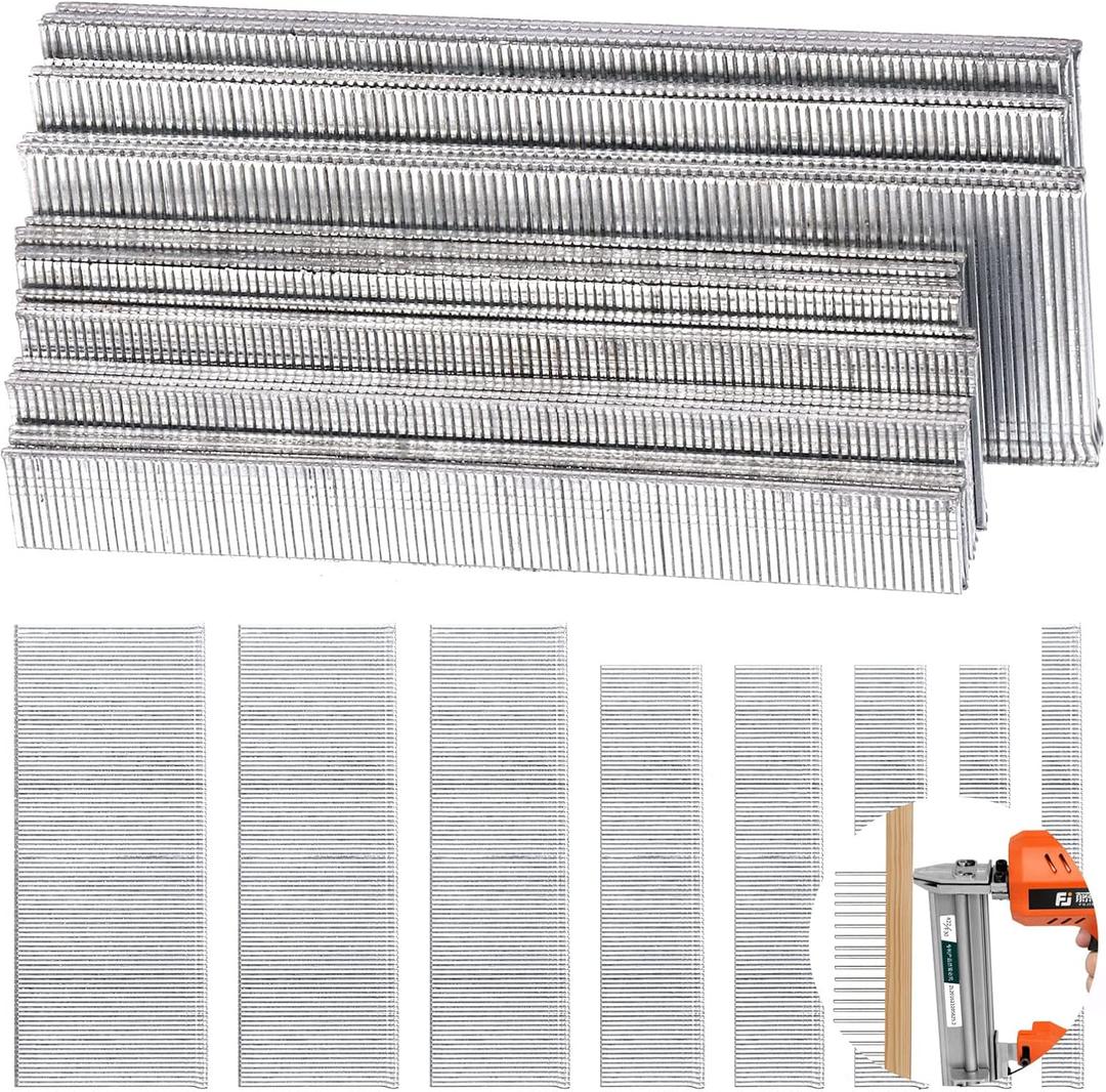 Hilitchi 5000PCS 18 Gauge 1 Inch (25mm) Brad Nails Assortment Kit, Galvanized Straight Finishing Nail for Repairing Molding Cabinetry Building Assembly