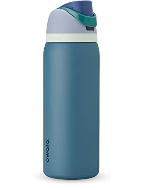 Owala FreeSip Insulated Stainless Steel Water Bottle with Straw, BPAFree Sports Water Bottle, Great for Travel, 40 Oz, Denim
