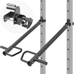 SELEWARE Adjustable Lever Arms Jammer Arms for 2'' x 2'' and 3'' x 3''Power Racks, Heavy Duty Versatile Lever Arm Attachment for Gym Rows, Pushes, Deadlifts, Belt Squats, Curls and More