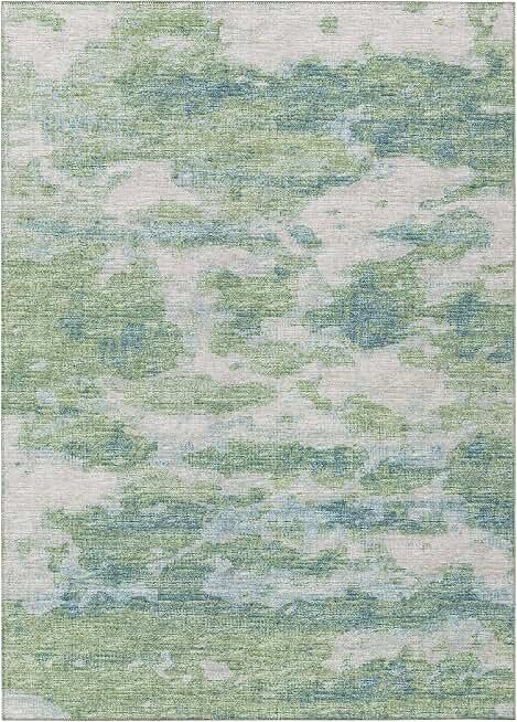 Addison Rugs Indoor/Outdoor Accord AAC36 Green Washable 5' x 7'6" Indoor Outdoor Area Rug, Easy Clean, Machine Washable, Non Shedding, Bedroom, Living Room, Dining Room, Kitchen, Patio Rug