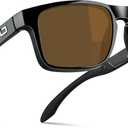 B.N.U.S Italy Made Classic Sunglasses for Men and Women Corning Real Glass Lenses with Polarized Option