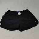 G Gradual Women's Running Shorts with Zipper Pockets Quick Dry Athletic Workout Gym 3" Shorts for Women with Comfy Liner (Medium, Black)