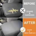 Center Console Lid Armrest Gray Assembly Leather Cover Compatible with Toyota Highlander 2008-2013 Rest Box Lid Middle Console Cover Replaces 58905-0E040-C0