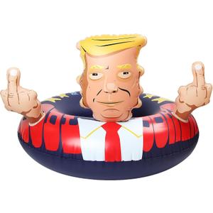 Pool Float Donald Trump Summer Giant Presidential Inflatable Pool Float, Suitable for Beach Swimming Pool Party Lounge Raft (Blue)