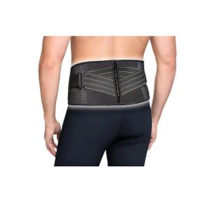 Copper Fit Pro Back Support, Black with Copper Trim, Large/X-Large, Unisex Waist Size 39”-50” (CFBACK)
