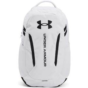 Under Armour Unisex-Adult Hustle 6.0 Backpack, (100) White/White/Black, One Size Fits Most