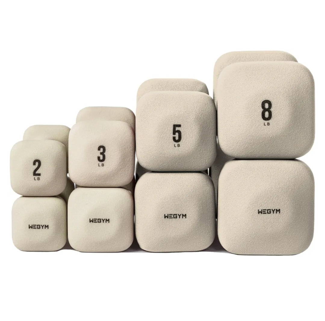 SafeGrip Dumbbells, Anti-Slip, Anti-Roll, Thick Handles, Free Weights, Square Dumbbells for Secure Workouts at Home, Weightlifting, and Personal Training