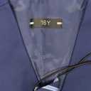 Boys' Suit Kids Formal Tuxedo Suits Set for Boys 4 Piece Dress Clothes Easter Wedding Outfit with Tie Pocket Square, Blue, Size 16 Y