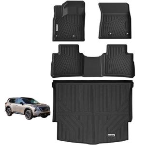 YHTAUTO Floor Mat compatible with Nissan Rogue Sport 2017-2023 (Not Fits Rogue or Select), TPE Floor Liners All-Weather Protection Custom Fit, 2nd row only