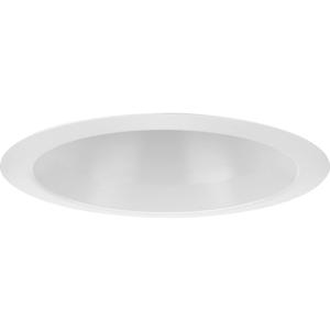 Progress Lighting P806003-028 6" Recessed Open Shower Trim Satin White for Progress Lighting 6" Housing (P806N Series)