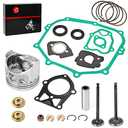 Engine Gasket Rebuild Kit STD Piston & Ring Seal Intake Exhaust Valve Compatible with Yamaha Golf Cart G14 1995 1996 JN5-11631-00-96 JN5-11610-00-00
