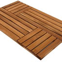 Utoplike Teak Wood Bath Mat, Shower Mats for Bathroom 32 x 20 inch Large