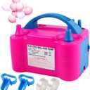 Balloon Pump 600W 110V Electric Balloon Pump Portable Electric Inflator Balloon Air Pump-2 Tying Tools Balloon Blower for Party Decoration