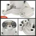 A-Premium Engine Water Pump with Gasket Compatible with Hyundai Elantra 1996-2012, Tiburon 1997-2001/2003-2008, Tucson 2005-2009 & Kia Soul 2010-2011, Spectra 2004-2009, Spectra5 05-09, 1.8L 2.0L DOHC