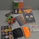 Halloween Theme 9 PCS Note Pads,Pencils, Erasers, Stamps, etc.