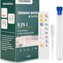 Pack of 2, Water Testing Kits for Drinking Water: 5 Strips 8 in 1 Well and Drinking Water Test Kit, Water Test Strips with Alkalinity, Lead, pH, Hardness, Copper, Nitrate, Nitrite & Chlorine, Best Before: 01/05/2027