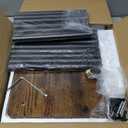 4 Tier Wood Tall Plant Stand Metal Rack Indoor, Multiple Flower Pot Holder Shelves Corner Rack, Round Planter Shelf Display Rack Storage Organizer for Patio Living Room Balcony(Black Oak)