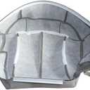 GXARTS Driver Side Bottom Replacement Leather Seat Cover Fit for Chevy Silverado Suburban Tahoe GMC Sierra Yukon 1999 2000 2001 2002 Pewter Gray # 922 92i 122