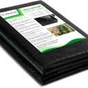 WAENLIR 3.2oz Heavy Duty Weed Barrier Landscape Fabric, Sturdy Blocker Cover, Outdoor Gardening Control Mat 4ft x100ft